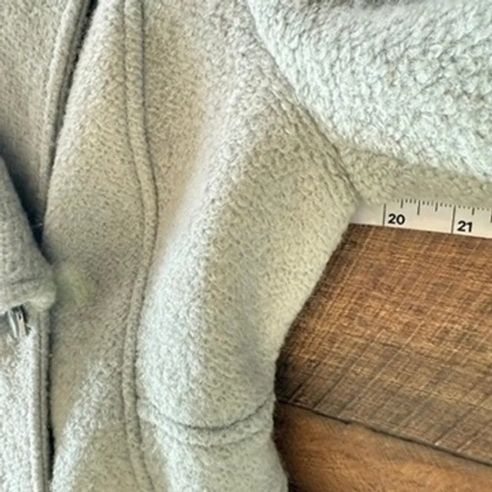 Edina Ronay London‎ Light Blue Boucle Wool Blend Double Breasted Coat Womens 8